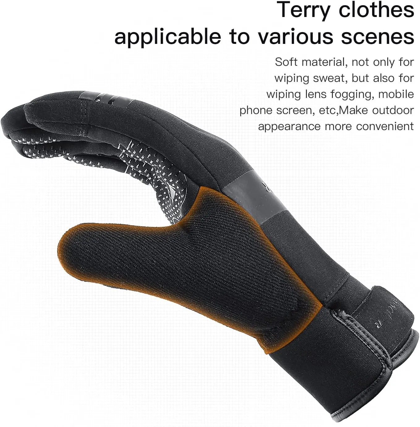10℉ Winter Gloves Waterproof Windproof Men Women - Touch Screen Thermal Warm Ski Gloves, with Non-slip Grip and Soft Lining for Cold Weather Running, Cycling, Biking, Driving, Hiking, Golf, Snow
