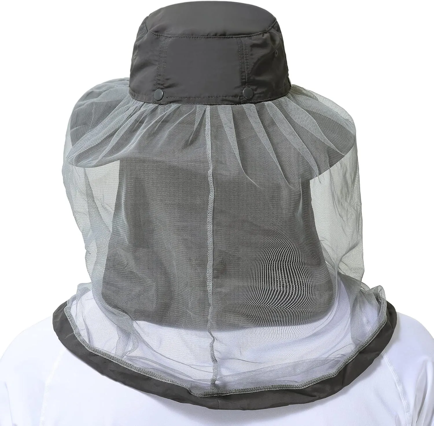 BASSDASH UPF 50  Mosquito Sun Hat with Hidden Head Net and Neck Flap for Men Women Outdoor Fishing Hiking Camping FH16