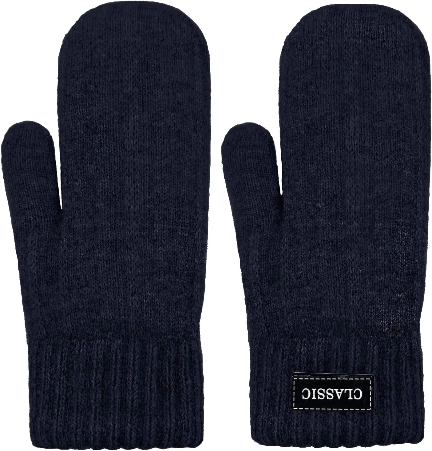 Beurlike Winter Mittens Gloves for Women Warm Fleece Lining Knit Thick Gloves for Cold Weather