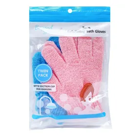 Beyond SPA Twin Exfoliating Bath Gloves