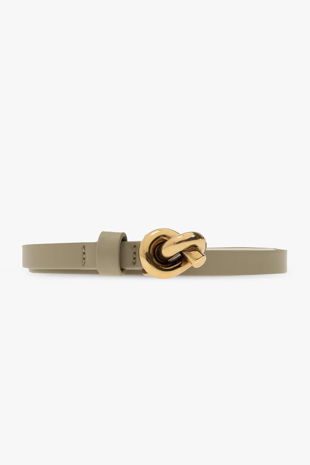 BOTTEGA VENETA SMALL KNOT CALFSKIN LEATHER BELT