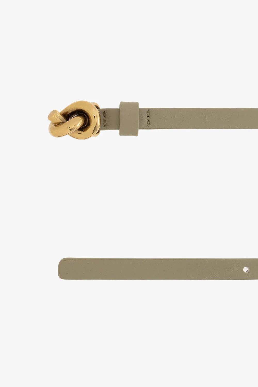BOTTEGA VENETA SMALL KNOT CALFSKIN LEATHER BELT