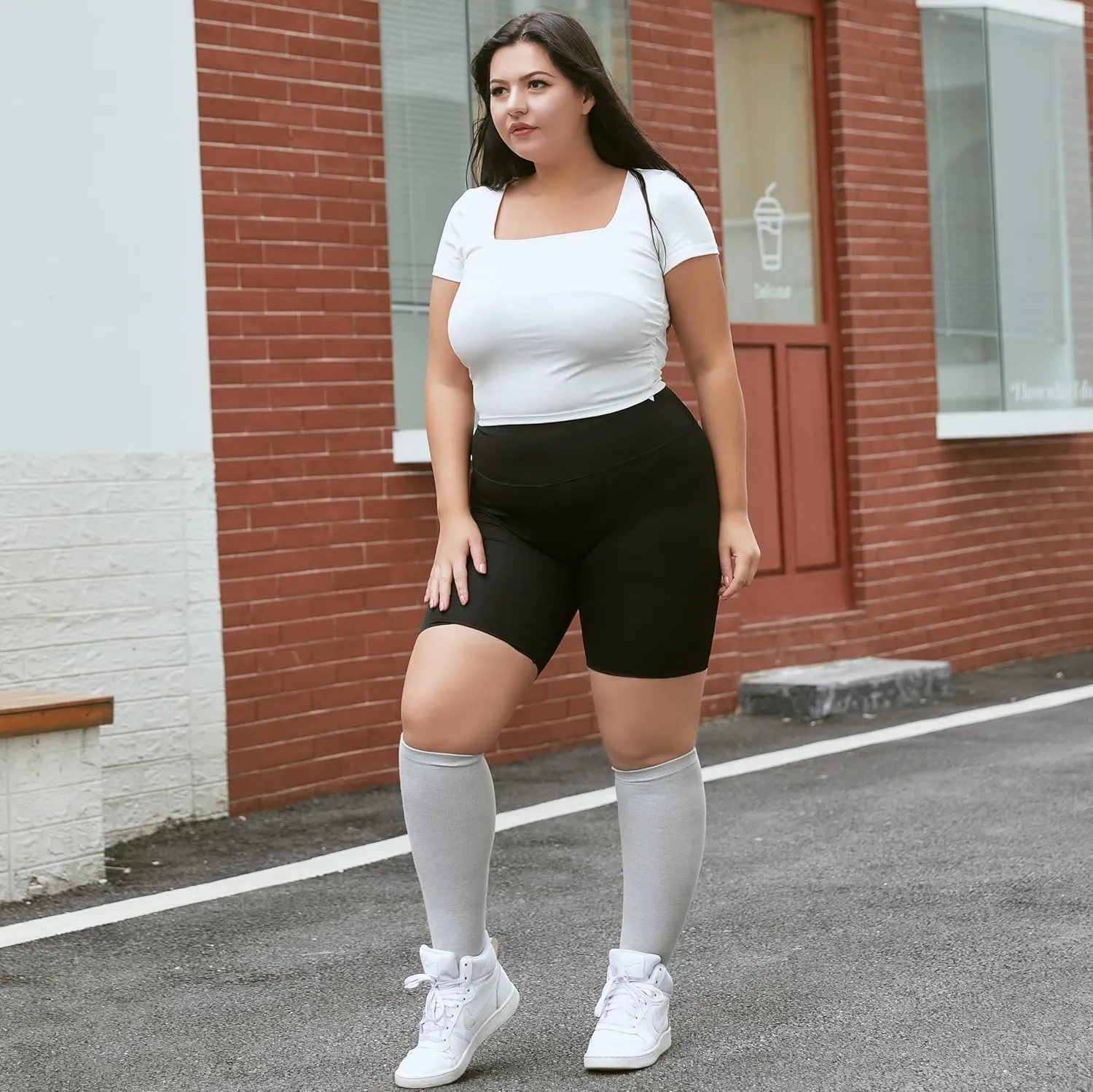 CONRAN KREMIX Plus Size Compression Socks For Women