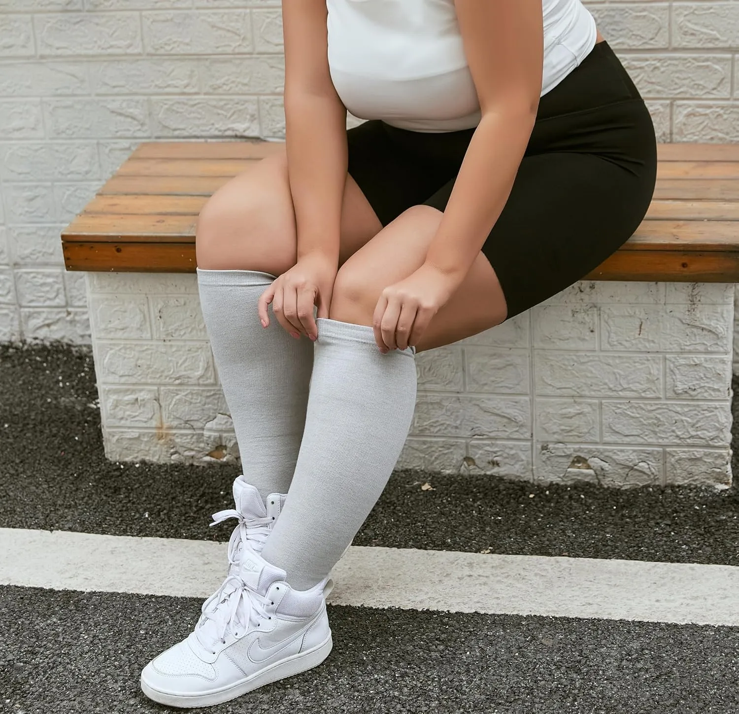 CONRAN KREMIX Plus Size Compression Socks For Women