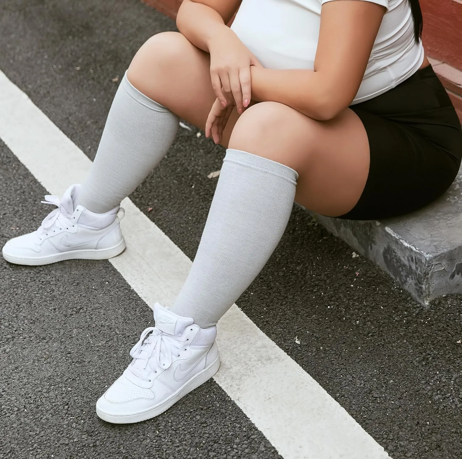 CONRAN KREMIX Plus Size Compression Socks For Women