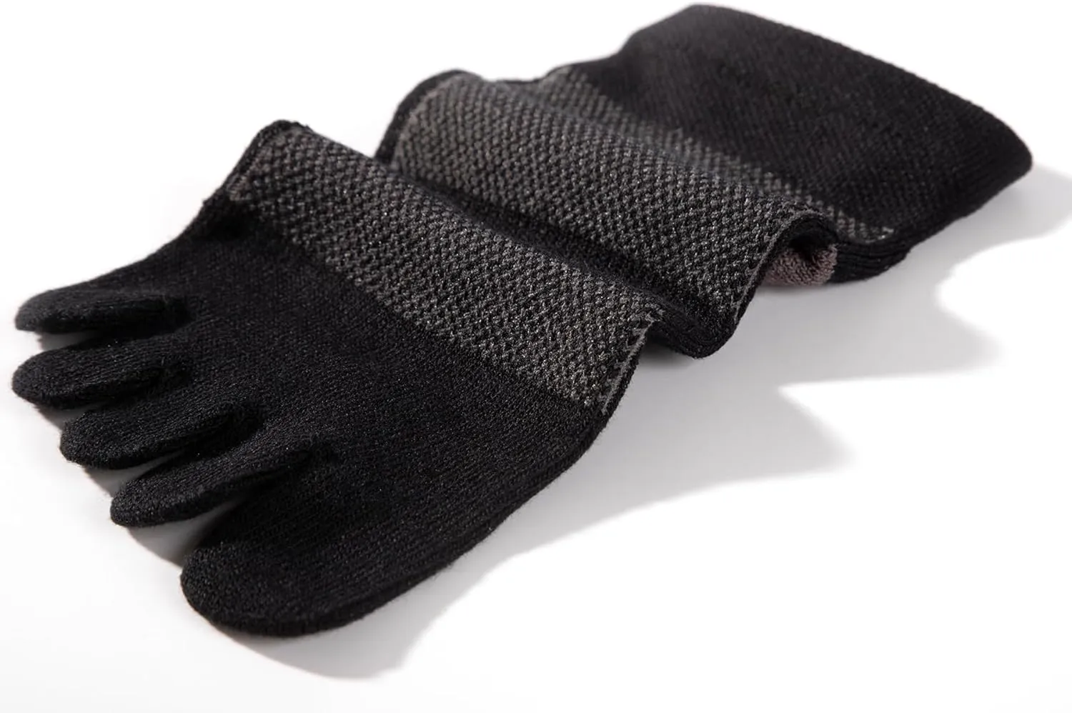Coolmax Toe Socks for Women and Men No Show Low Cut High Performance 5 Finger Running Socks Athletic Wicking 3 Pack