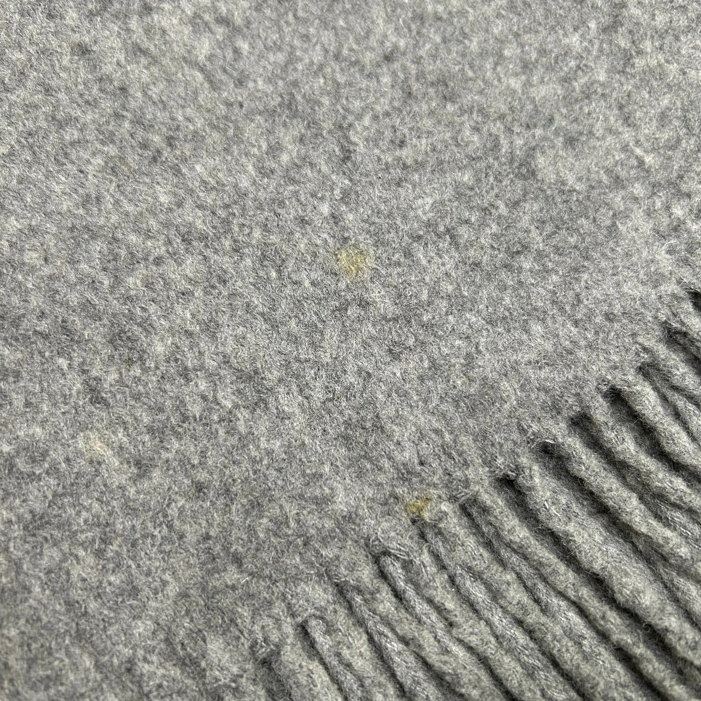 DIOR EMBROIDERED LOGO GREY SCARF