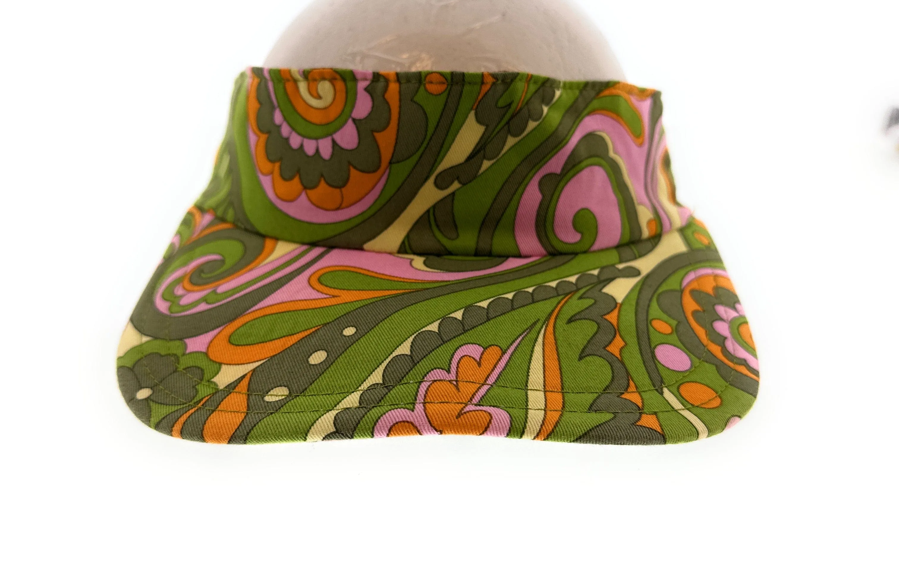 Dolce & Gabbana Multicolor Retro Print Cotton Blend Visor-Adult M