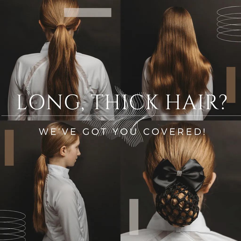 Equestrian Bun Cover with Delicate Glass Stones