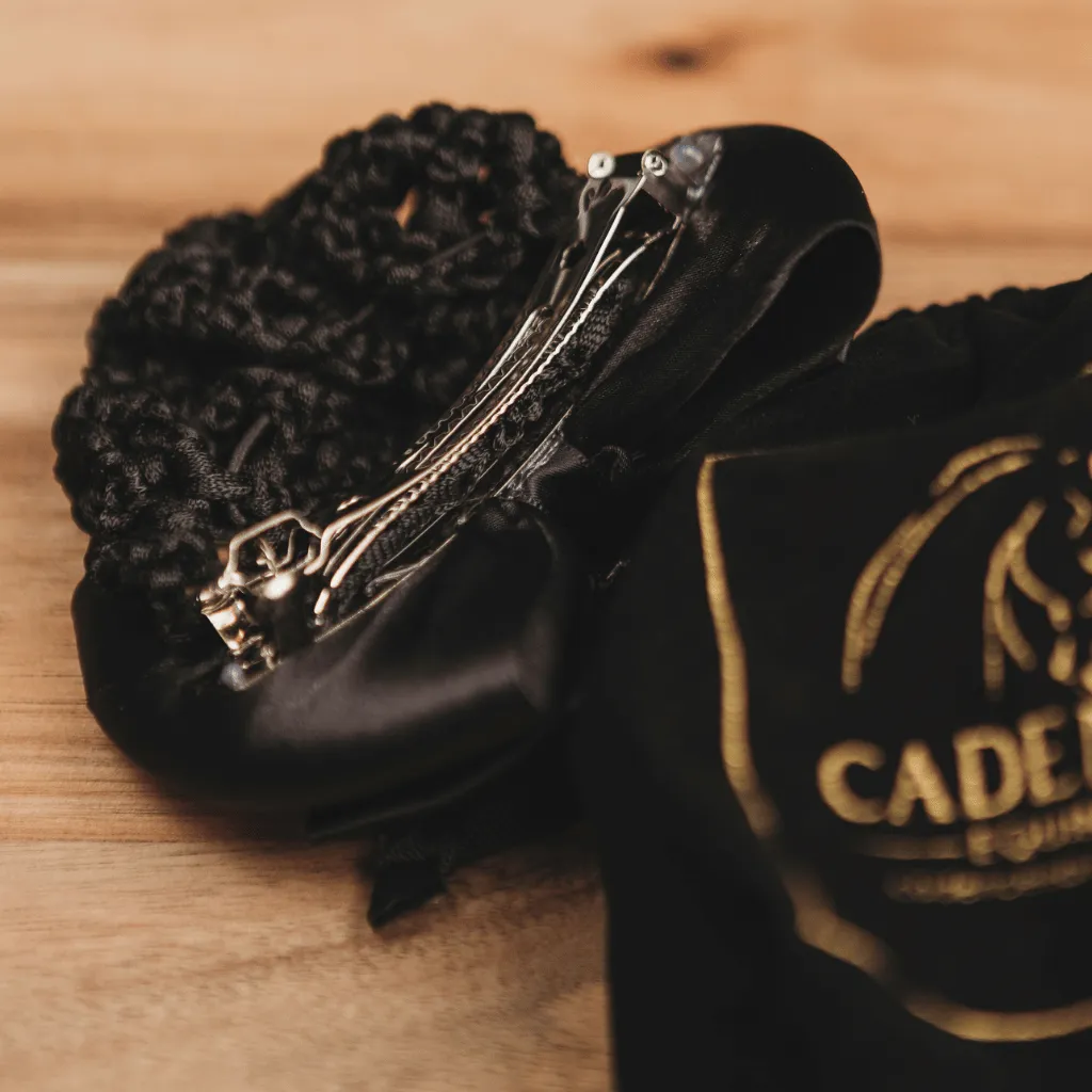 Equestrian Bun Cover with Delicate Glass Stones