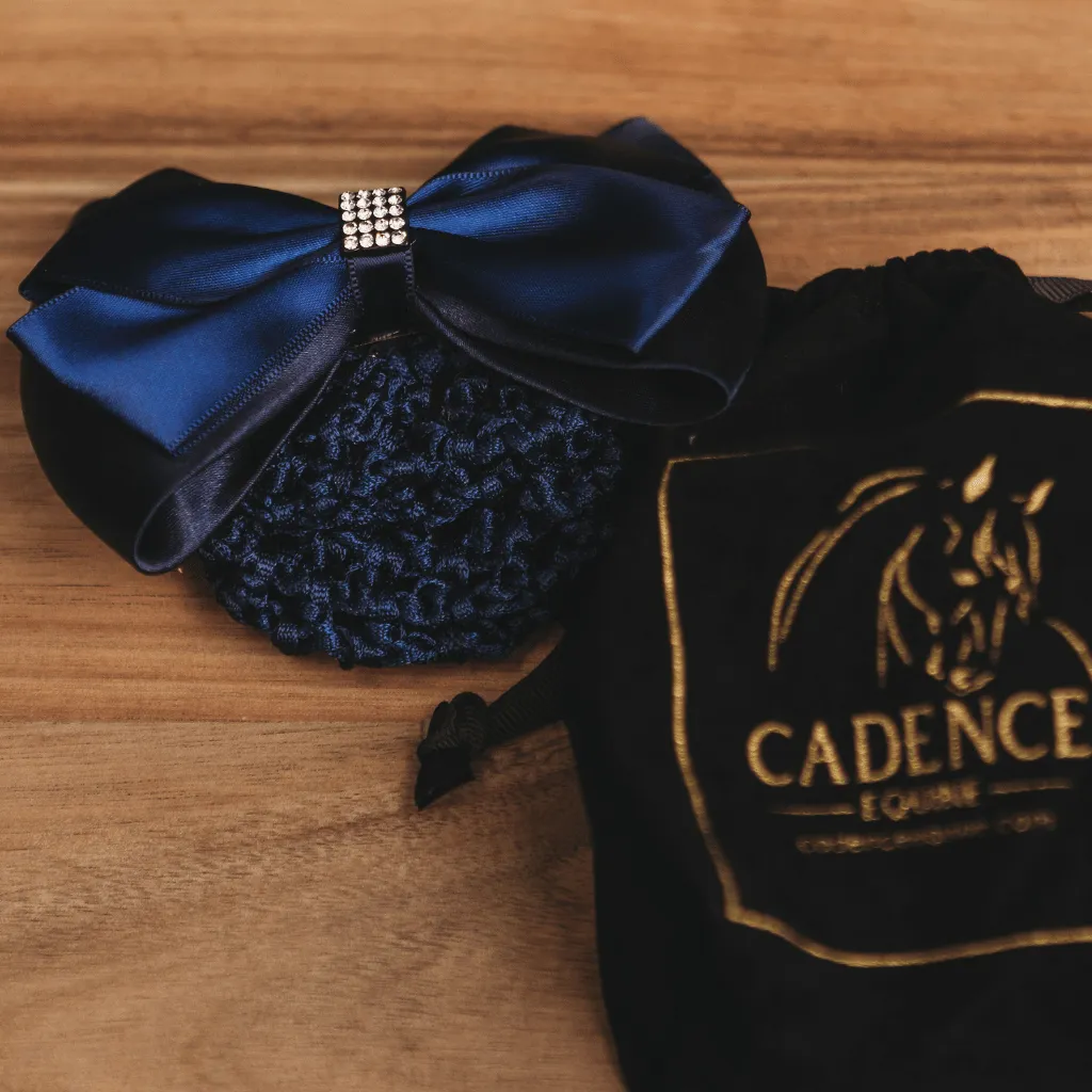 Equestrian Bun Cover with Delicate Glass Stones