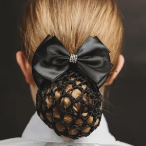 Equestrian Bun Cover with Delicate Glass Stones