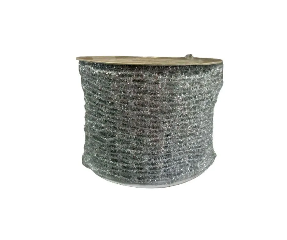FARRISILK RIBBON - Metallic Glitter Tinsel Mesh Ribbon, Silver, 4-Inch, 10 Yards