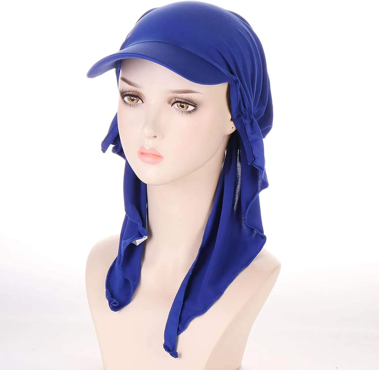 FUDERU Winter Hats for Women Knit Beanie Lined Long Ear Straps Soft Warm Snow Ski Cap with Pompom