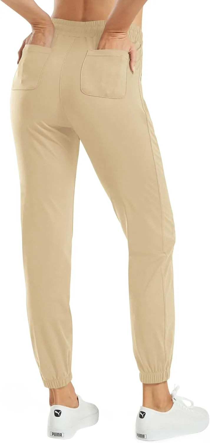 G4Free Jogger Scrubs for Women with Pockets Drawstrings Golf Athletic Pants Cinch Bottom Sweatpants Petite/Regular/Tall