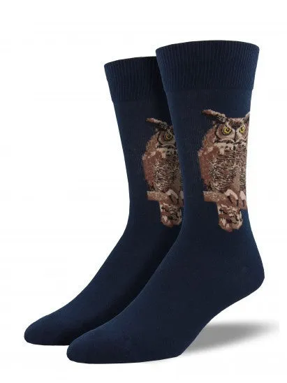 Great Horned Owl Socks (Men's)