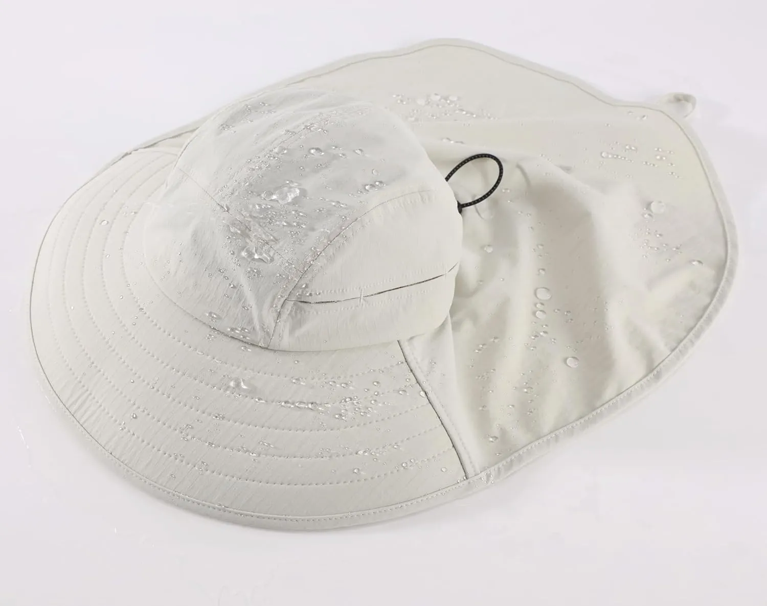 Home Prefer UPF 80  Sun Hat for Men Women Wide Brim Sun Hat with Neck Flap Summer Safari UV Protection Gardening Fishing Hat