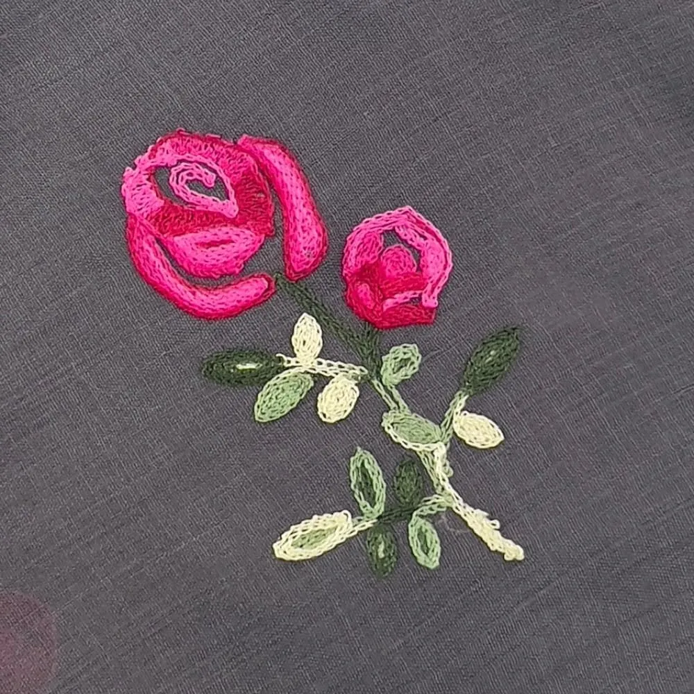 Humble Hilo Embroidered Floral Scarves Elegant Lightweight Colorful Shawl Wrap Scarf for Women