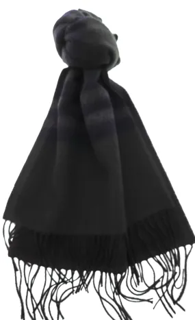 Lanvin Soft Luxurious Pure Cashmere Green Fringe Scarf
