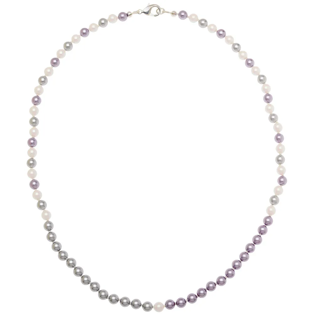 Lavender Storm Pearl Necklace