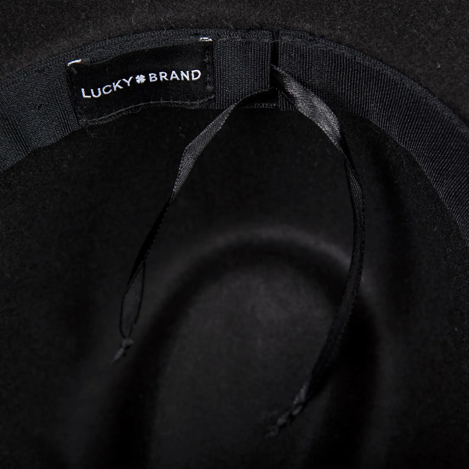 Lucky Brand Women's Wool Felt Fabric Wide Brim Ranger Boater Adjustable Hat (One Size Fits Most)