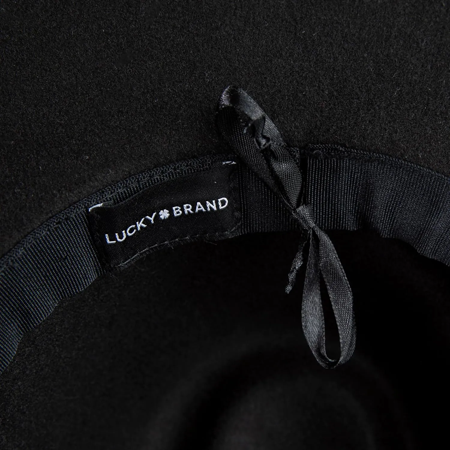 Lucky Brand Women's Wool Felt Fabric Wide Brim Ranger Boater Adjustable Hat (One Size Fits Most)