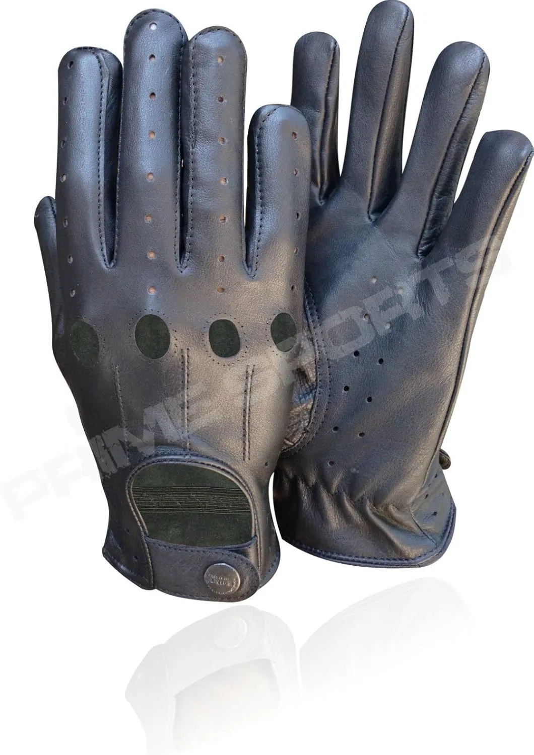 New Quality Real Soft Leather Men's Diving Gloves Black Small
