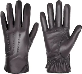 Niiyyjj Winter Sheepskin Leather Men Warm Gloves with Cashmere Lining Driving Cycling Ski Gloves