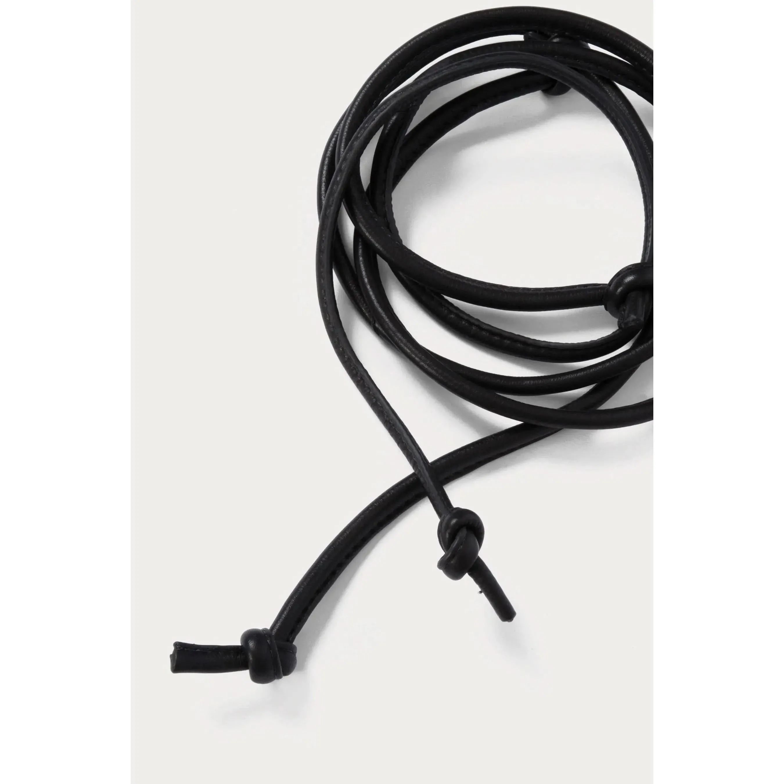 Rachel Comey Skinny Tubular Tie Belt in Black