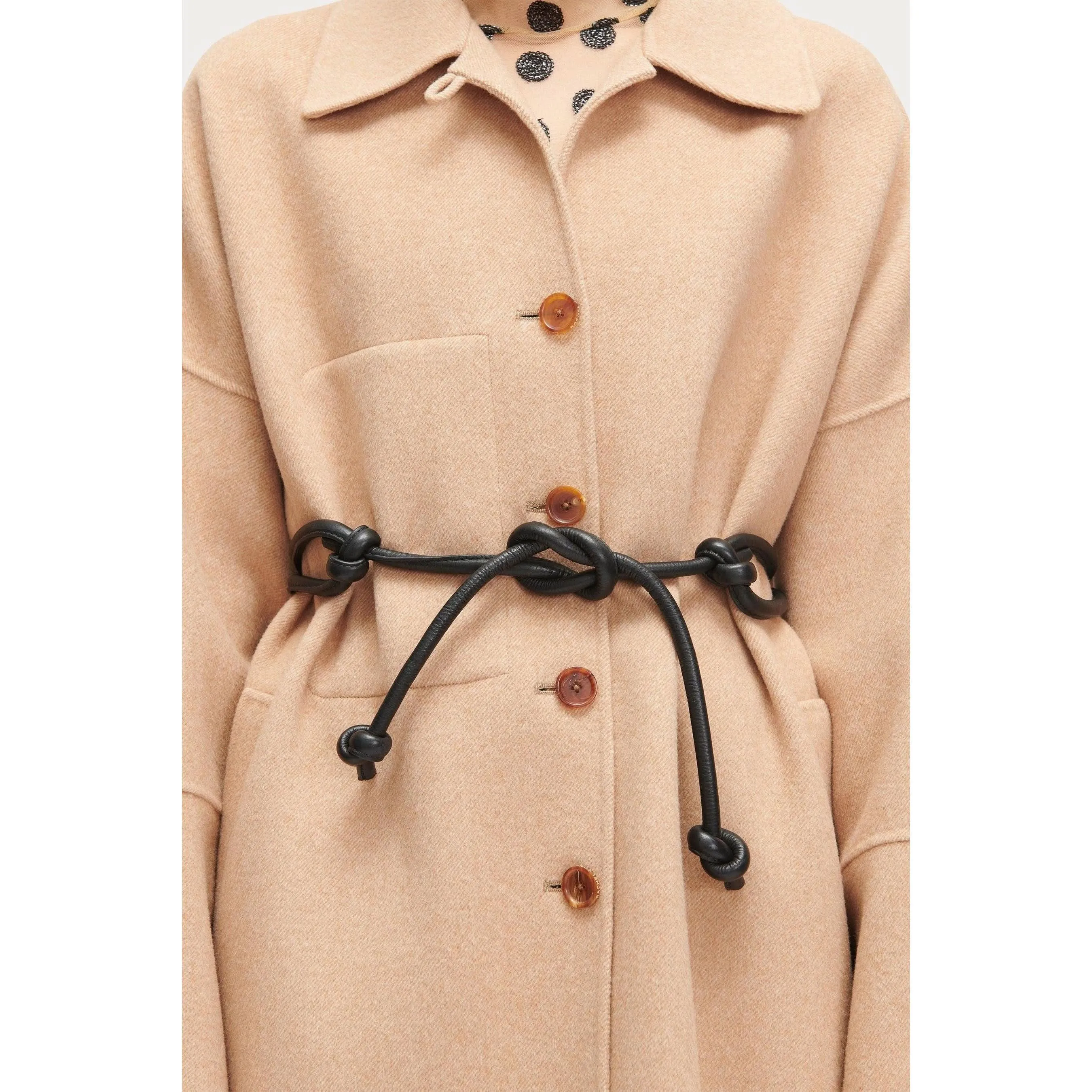 Rachel Comey Skinny Tubular Tie Belt in Black