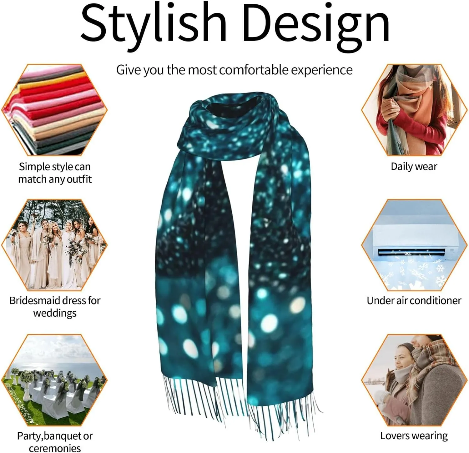 Scarf for Women Warm Fall Winter Scarves Tractor farm Super Soft Blanket Lightweight Shawl With Fringed