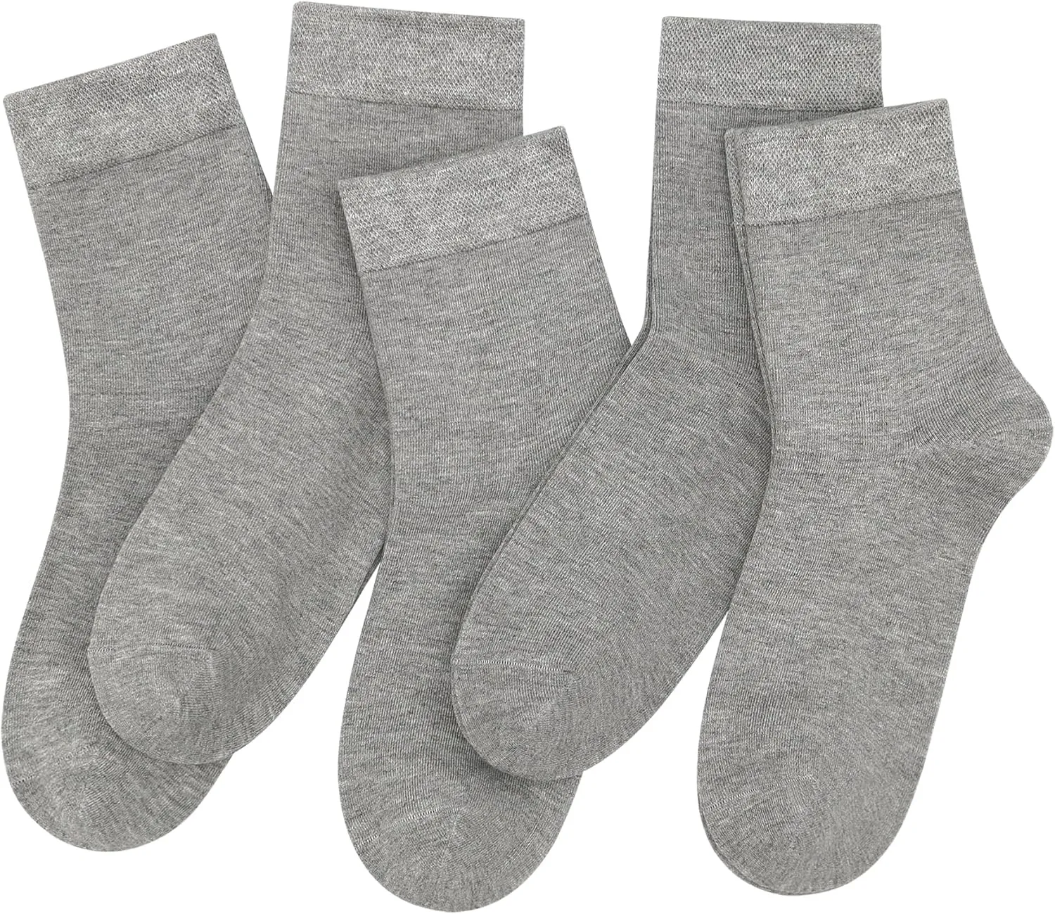 SERISIMPLE Women Thin Viscose Bamboo Socks Crew Lightweight Above Ankle Casual Dress Sock For Ladies Bootie Trouser 5 Pairs