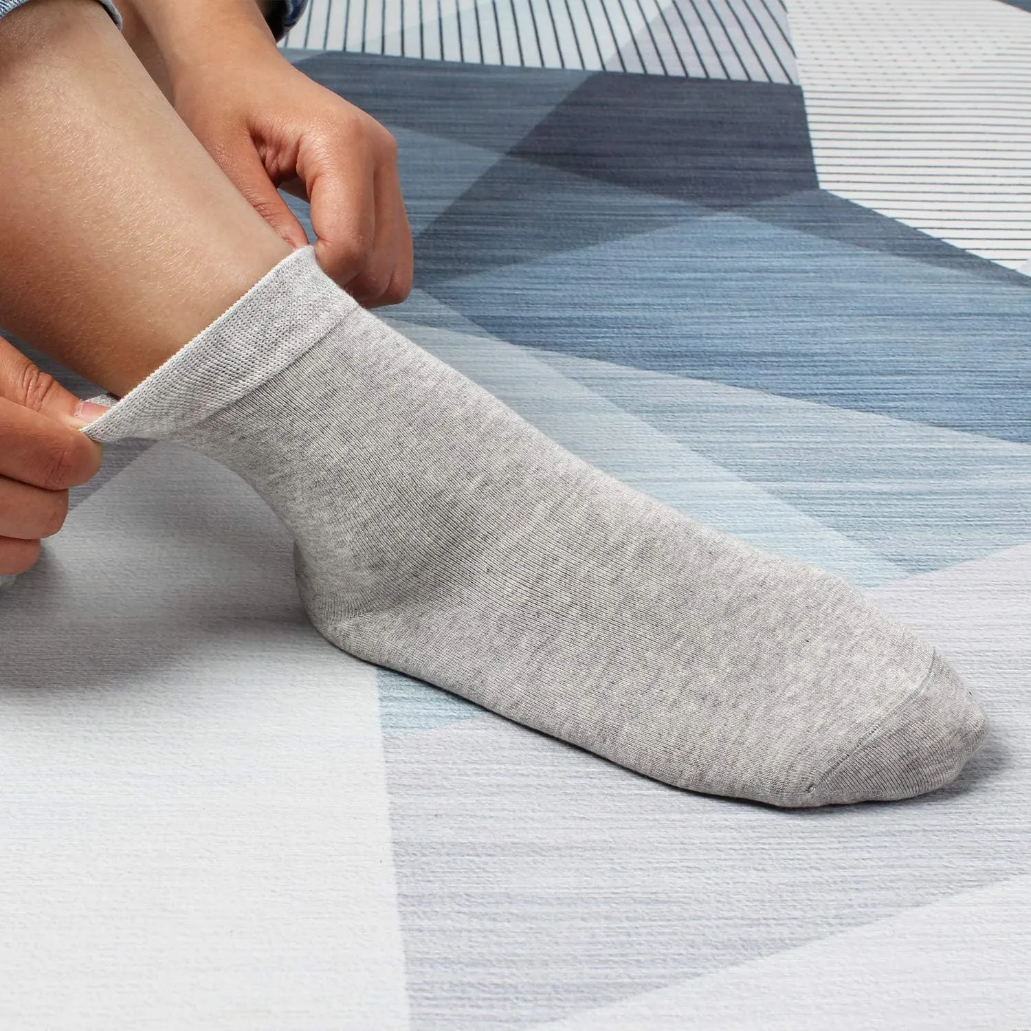 SERISIMPLE Women Thin Viscose Bamboo Socks Crew Lightweight Above Ankle Casual Dress Sock For Ladies Bootie Trouser 5 Pairs