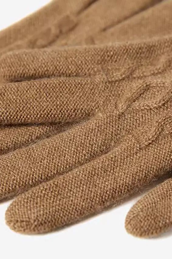 Soft-touch Cashmere Knit Winter Gloves