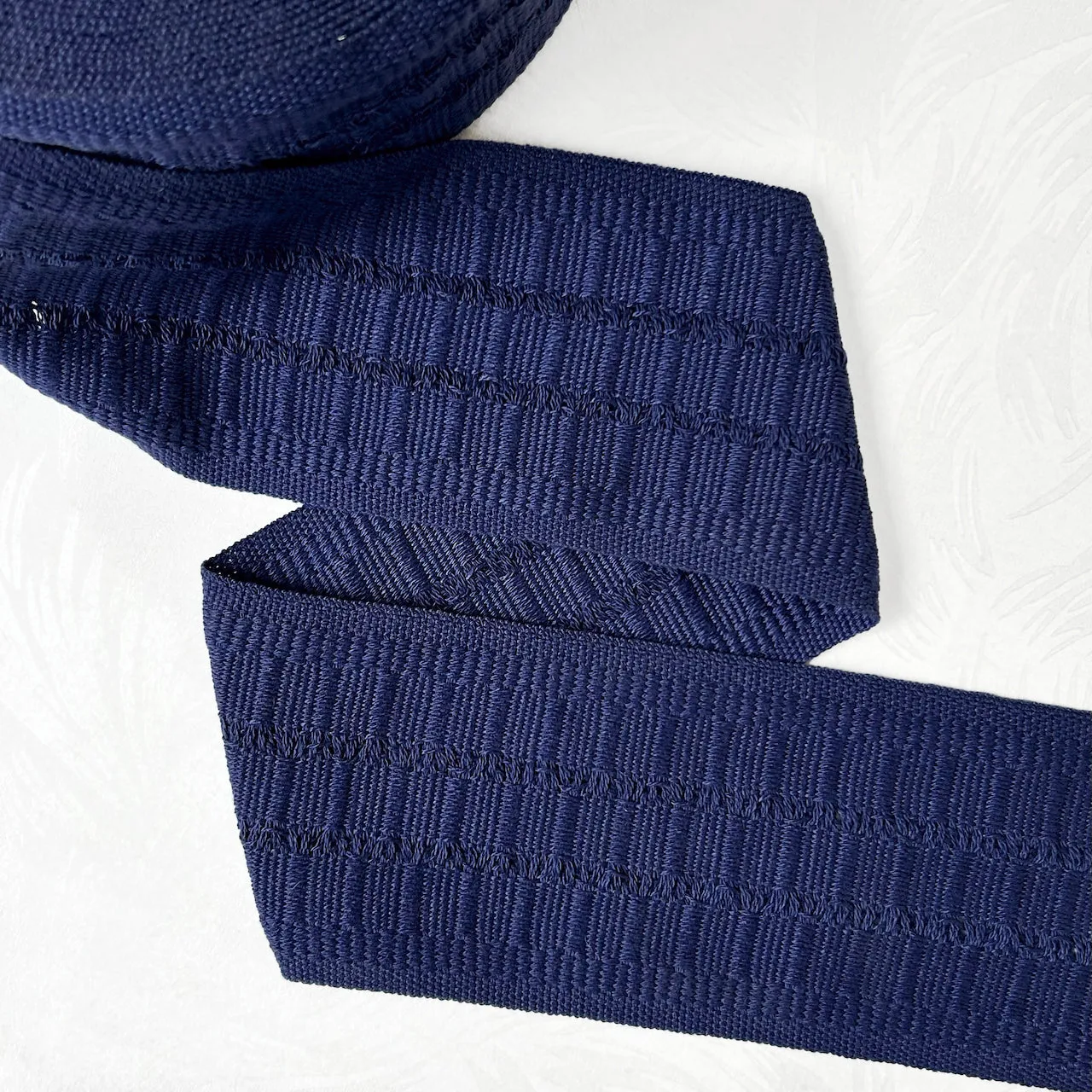 Solid Color Textured Cotton Webbing 3-1/2" - Multiple Colors