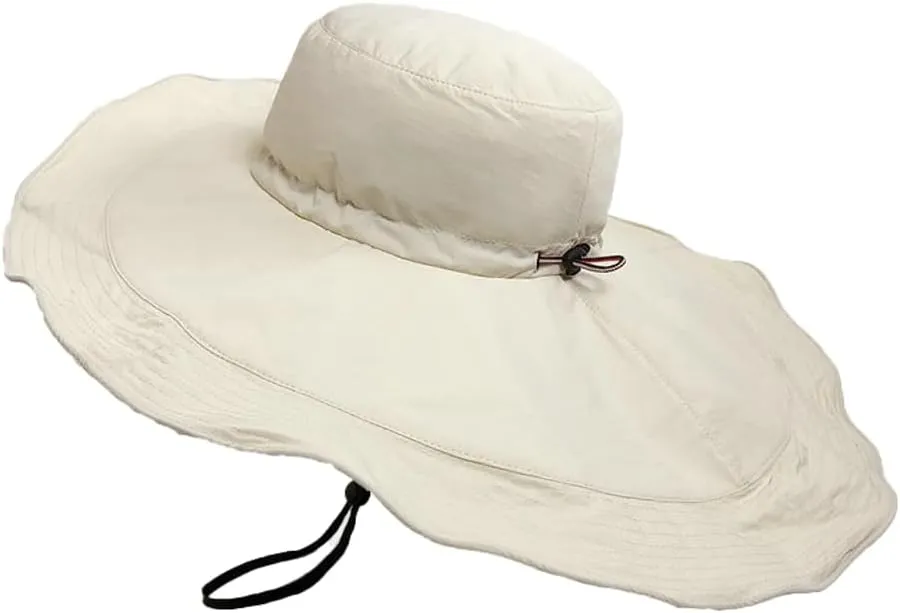 Sun Hats for Women Uv Protection Summer Beach Hat Wide Brim Foldable Bucket Hat with Neck Flap Outdoor Summer Cap 2025