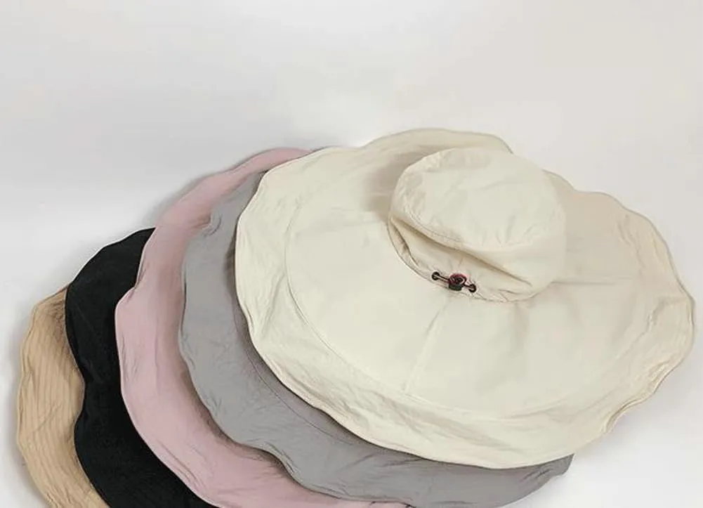 Sun Hats for Women Uv Protection Summer Beach Hat Wide Brim Foldable Bucket Hat with Neck Flap Outdoor Summer Cap 2025