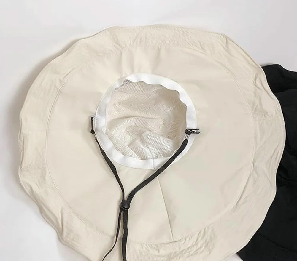 Sun Hats for Women Uv Protection Summer Beach Hat Wide Brim Foldable Bucket Hat with Neck Flap Outdoor Summer Cap 2025