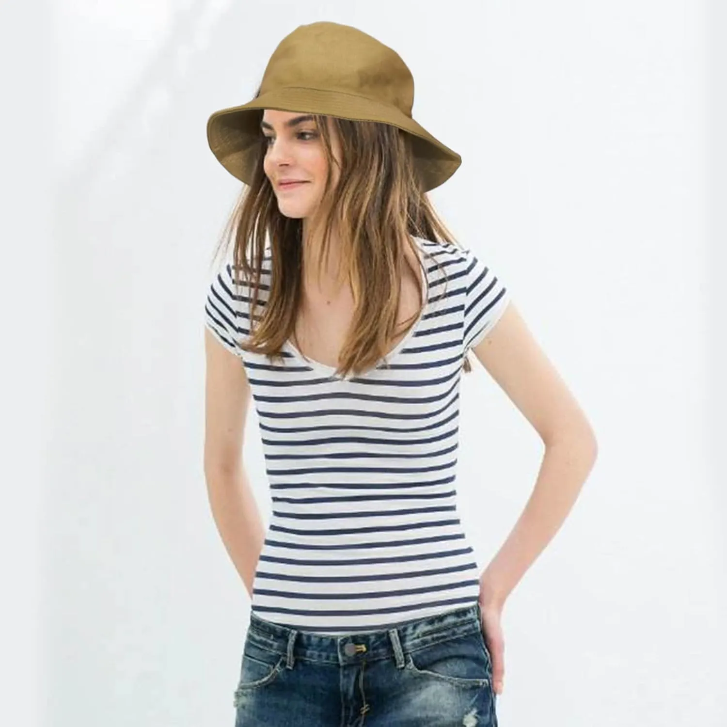 Unisex Bucket Hats Bulk, Solid Color Sun Hat Bucket Caps for Women Sumer Beach Outdoor Travel