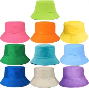 Unisex Bucket Hats Bulk, Solid Color Sun Hat Bucket Caps for Women Sumer Beach Outdoor Travel