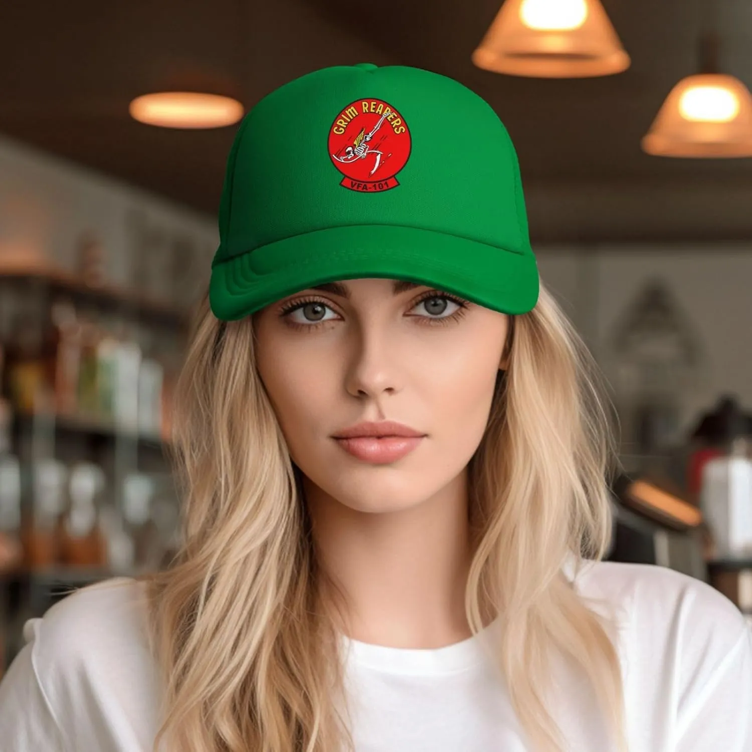 Vf-101 Grim Reapers Baseball Cap for Men Women Mesh Hat Adjustable Trucker Hat Dad Hat