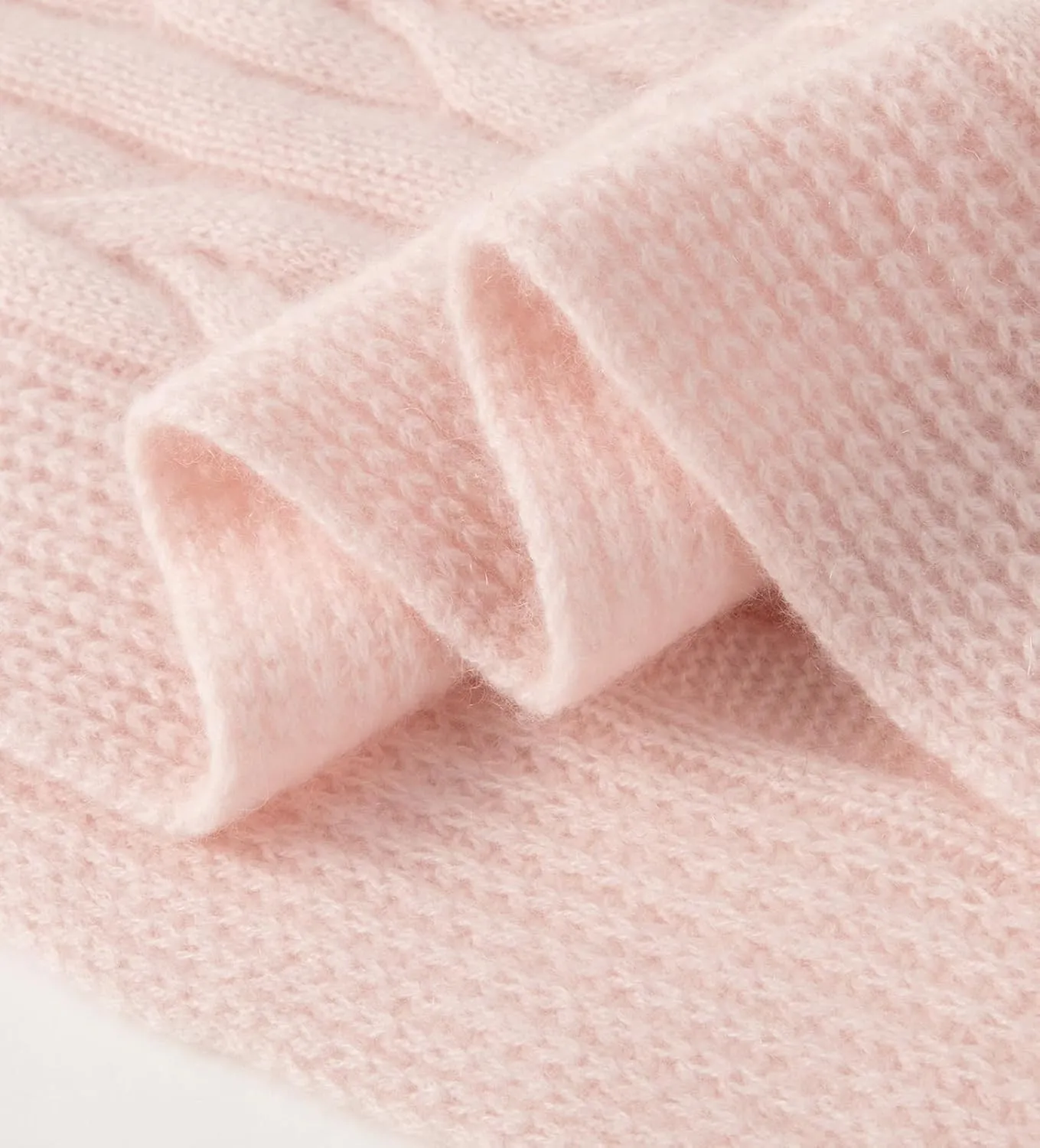 Villand Women's 3 Piece 100% Pure Cashmere Scarf Hat & Gloves Set, Cable Knitted Winter Set with Gift Box