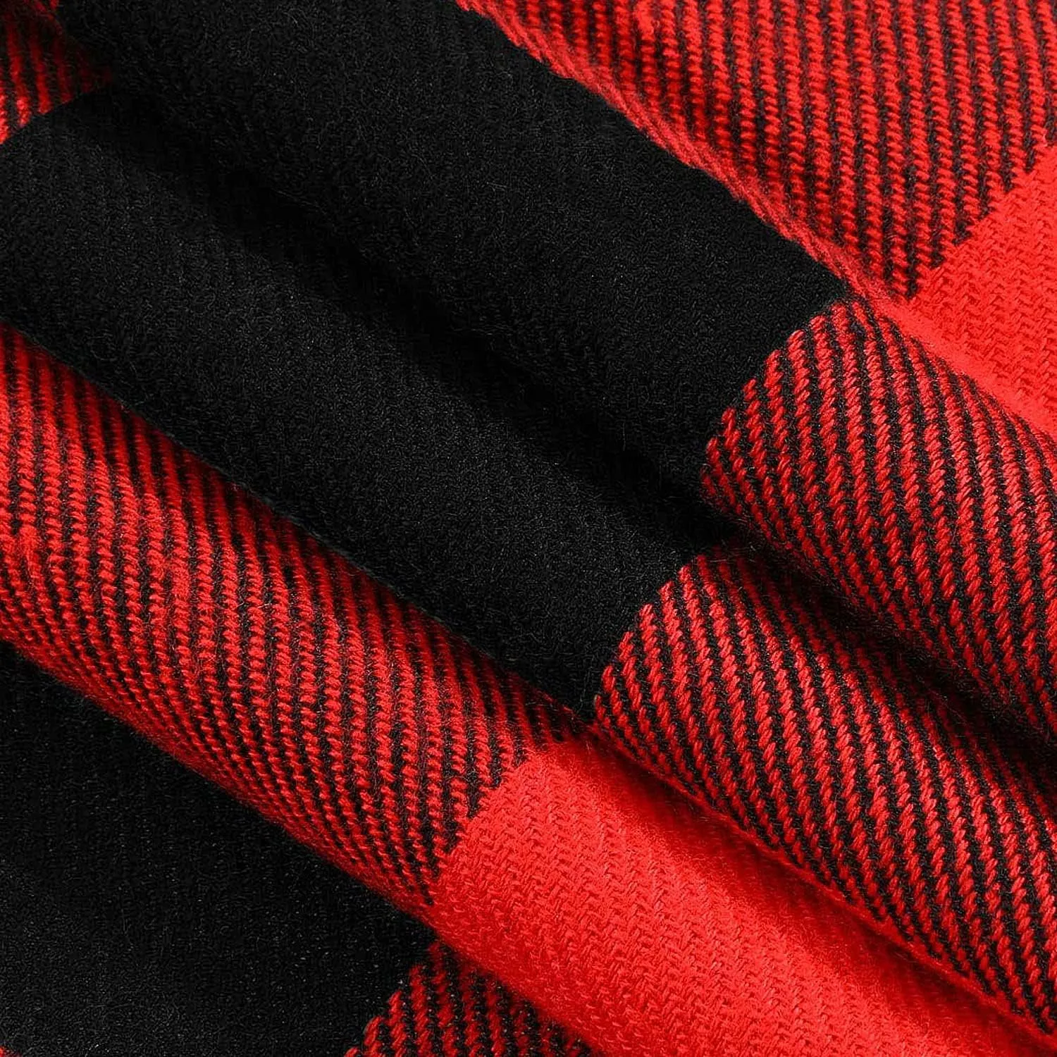 Winter Soft Stretch Buffalo Plaid Cuff Beanie Hat Thick Chunky Warm Knit Skull Ski Cap