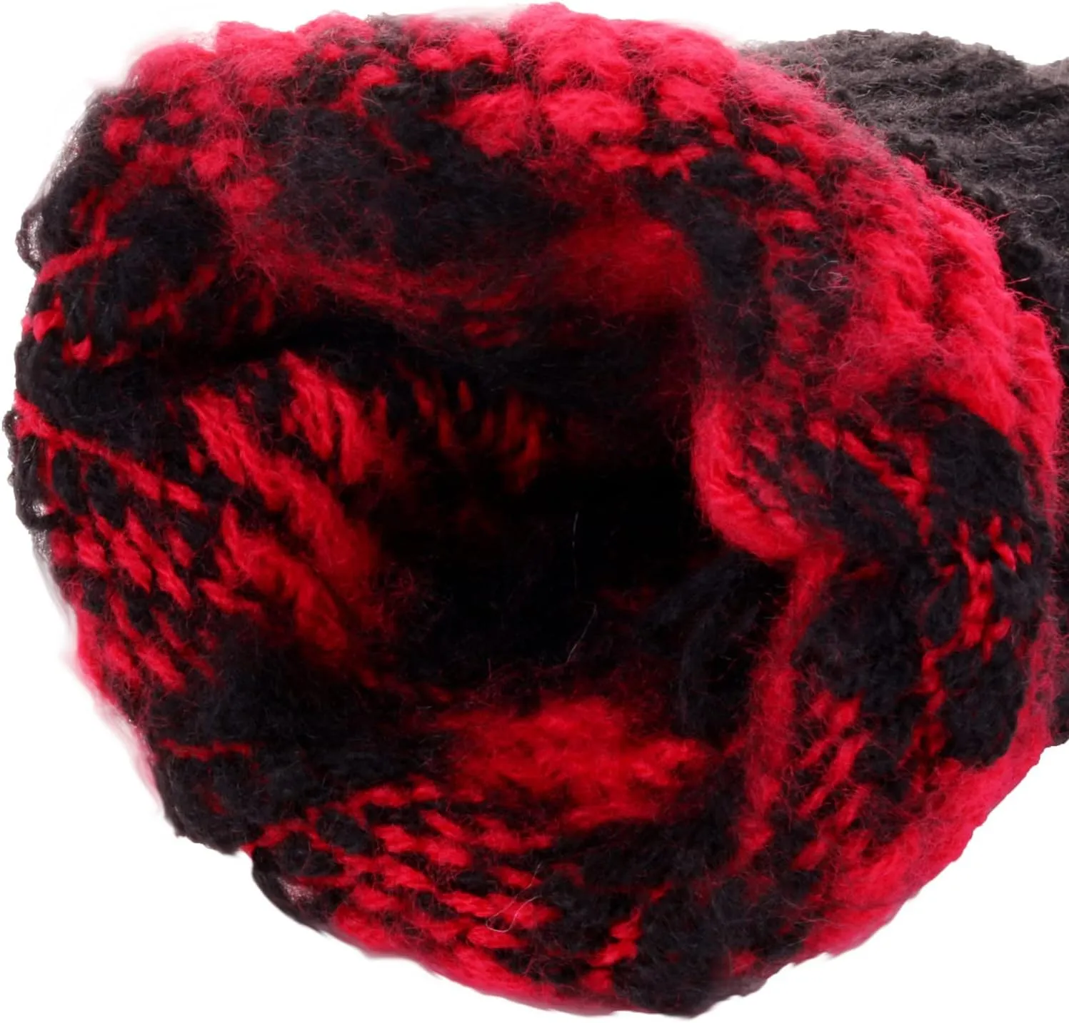 Winter Soft Stretch Buffalo Plaid Cuff Beanie Hat Thick Chunky Warm Knit Skull Ski Cap