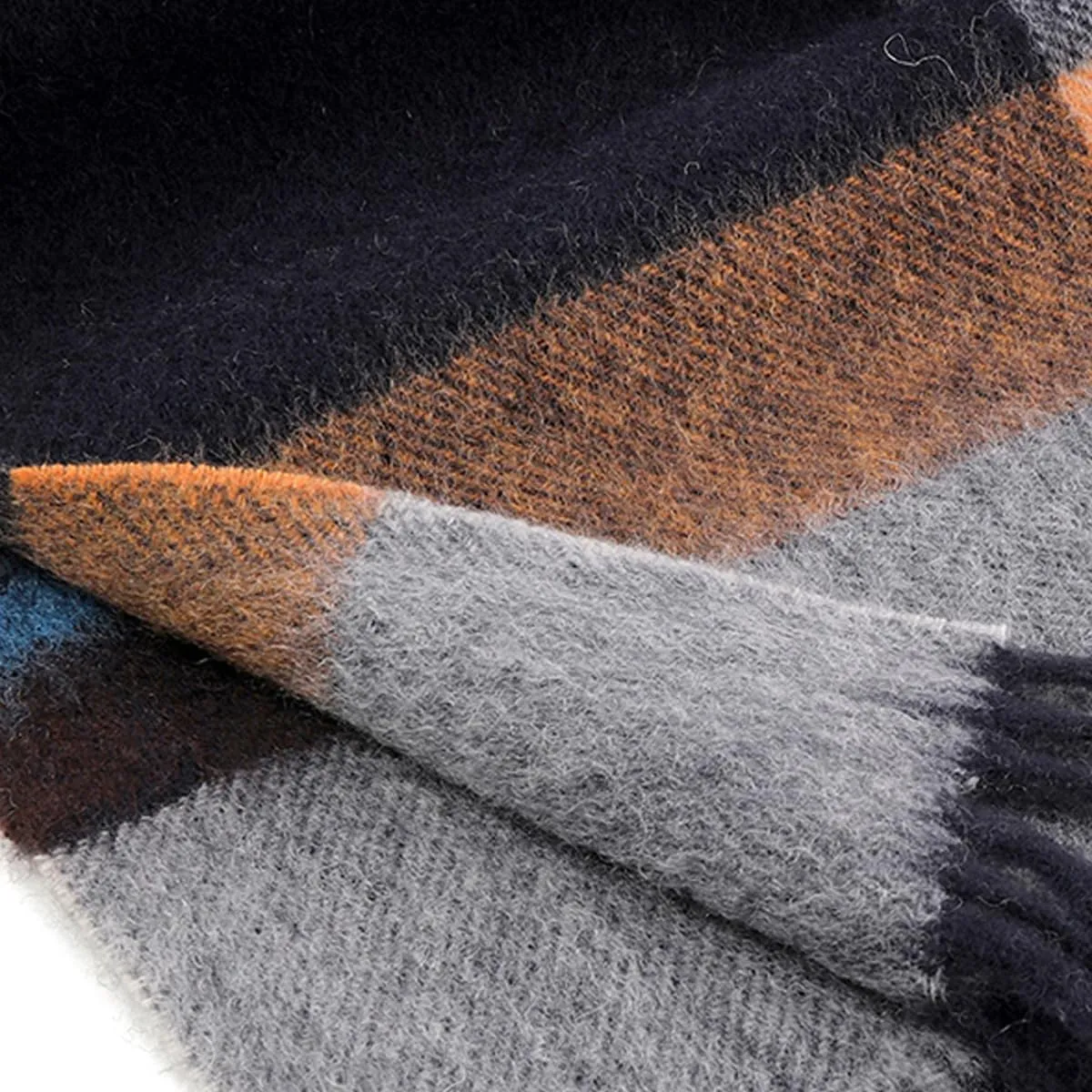 Winter Wool Plaid Striped Scarf for Men,Women Fashion Tartan Checkered Scarf Scarves