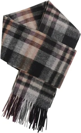 Winter Wool Plaid Striped Scarf for Men,Women Fashion Tartan Checkered Scarf Scarves