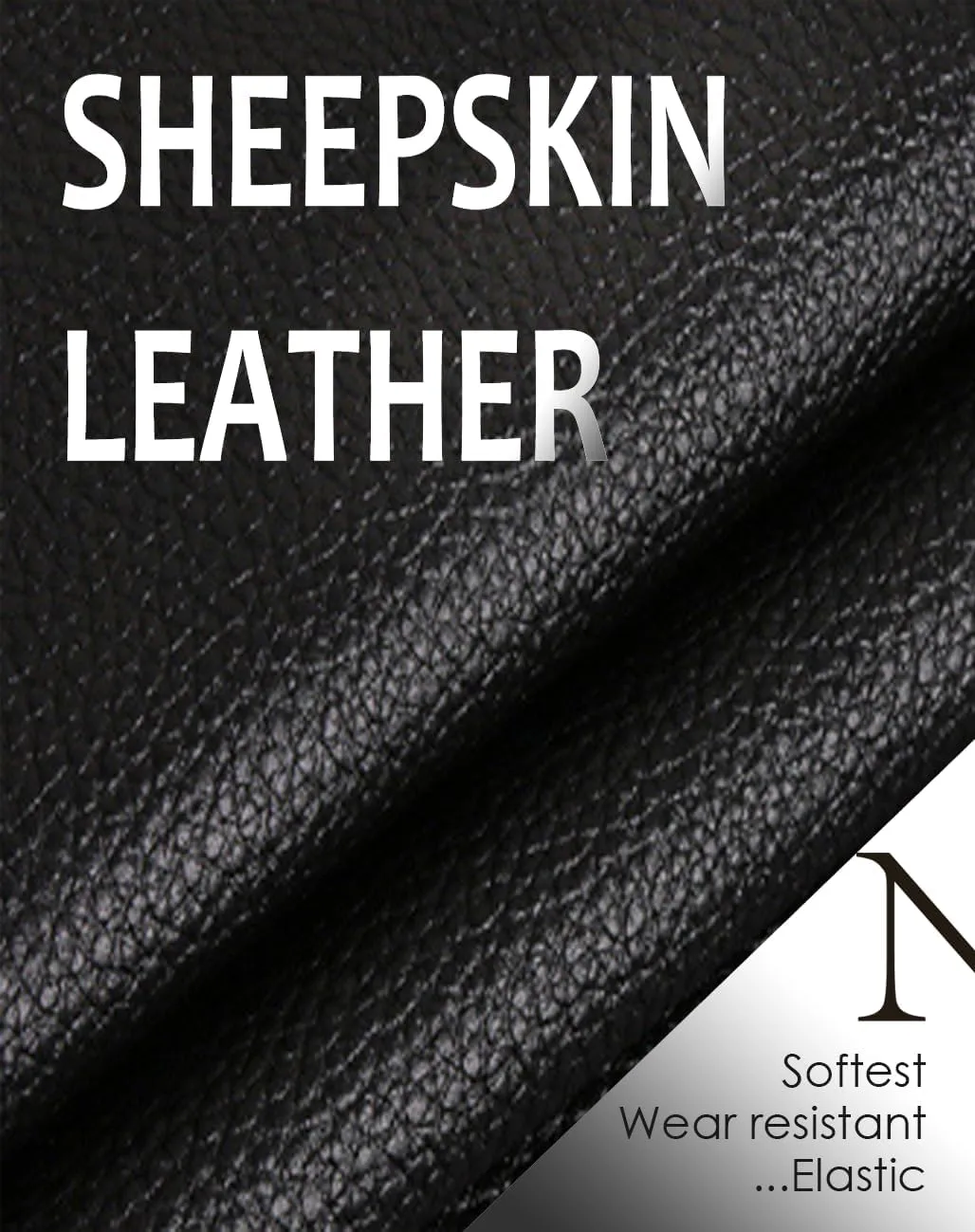 Women Leather Mittens Finger Rabbit fur Lining Winter Sheepskin Soft and Warm