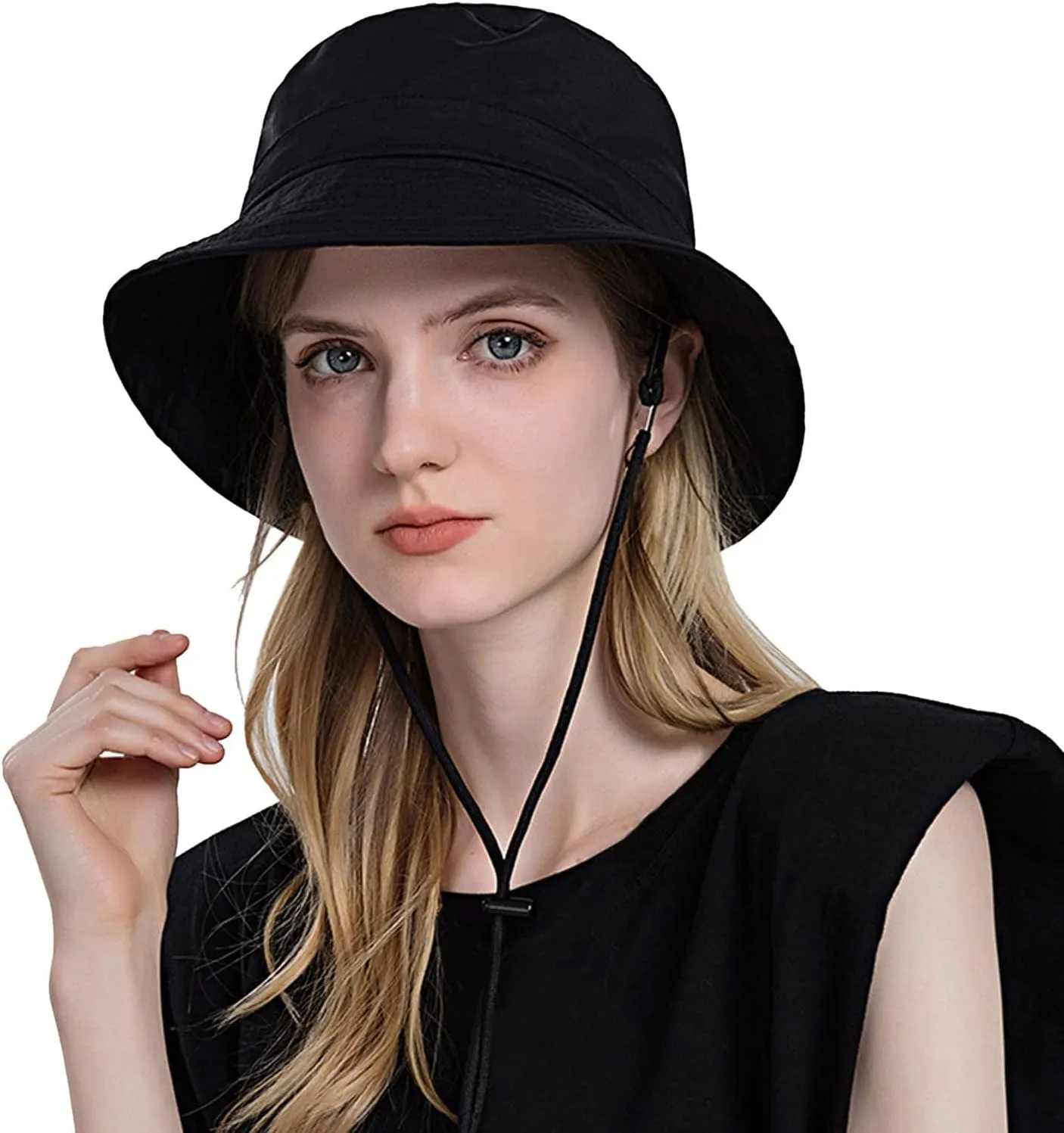 Women Sun Hat Wide Brim Protection Beach Hat Adjustable Bucket Hat Summer Hats Bulk Bucket Hats