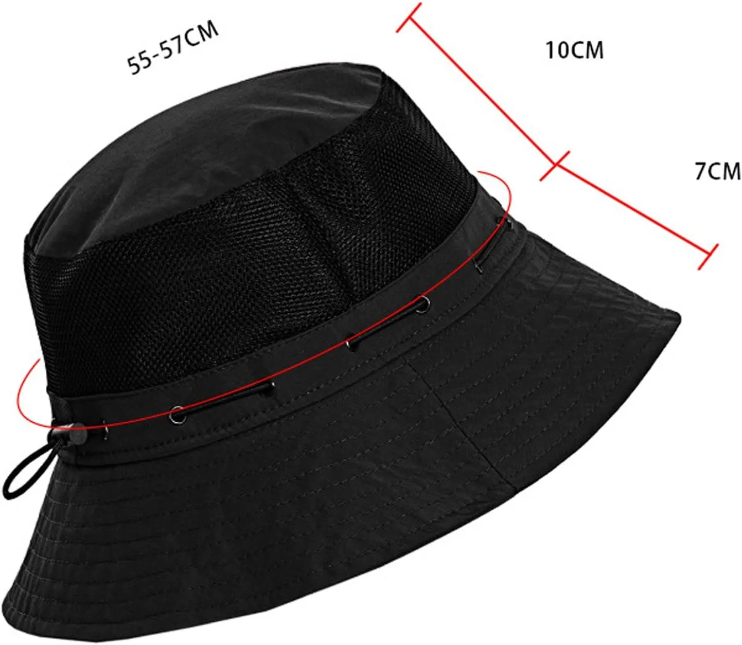 Women Sun Hat Wide Brim Protection Beach Hat Adjustable Bucket Hat Summer Hats Embroide Bucket Hats for Teens