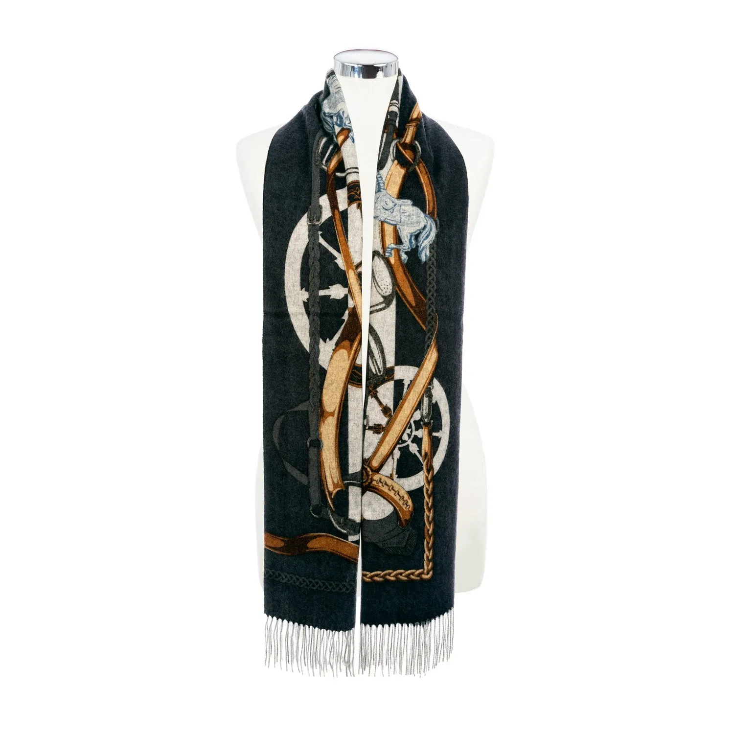 Women's Belts Double Sided Cashmere Sto  Grey
